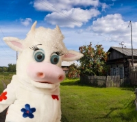Корова прикольная