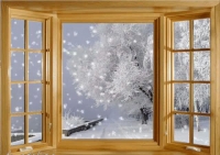 Снег за окном стихи