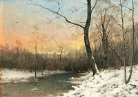 Стихи зимний закат