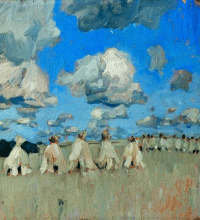 Левитан. Снопы