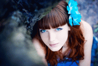 Девушка с синими глазами стих