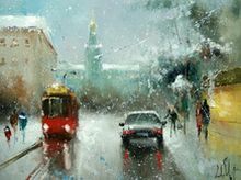 Мокрый снег стих