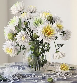 Стихи букет хризантем