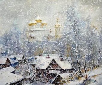 Снег Рождества стих