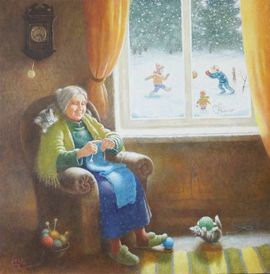 Бабушке стих