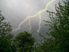 Стих гроза молния