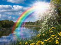 Стих о реке и радуге