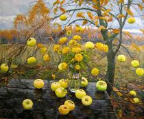 Осень с яблоками стих