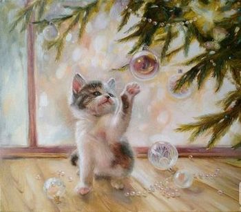 Стих новый год и кот