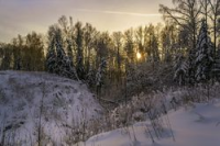 Снежный рассвет стихи