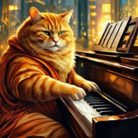 Кот и музыка стихи